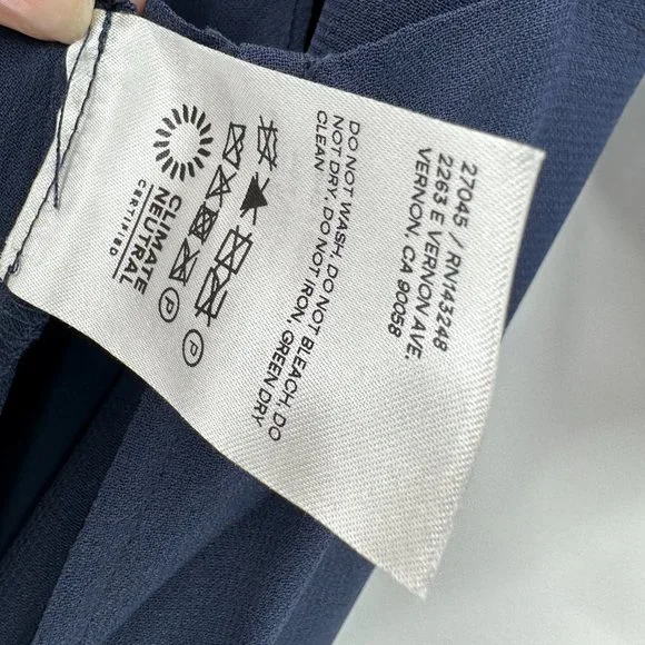 Reformation Winslow Maxi Evening WrapNavy Blue Dress - Picture 9 of 11